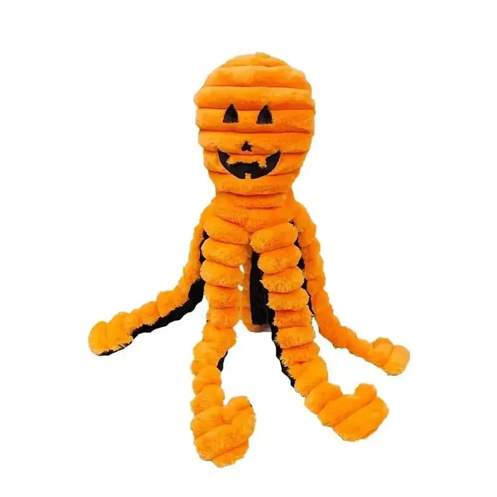 Petlou Halloween King Octopus Squeaky Plush Dog Toy 26"