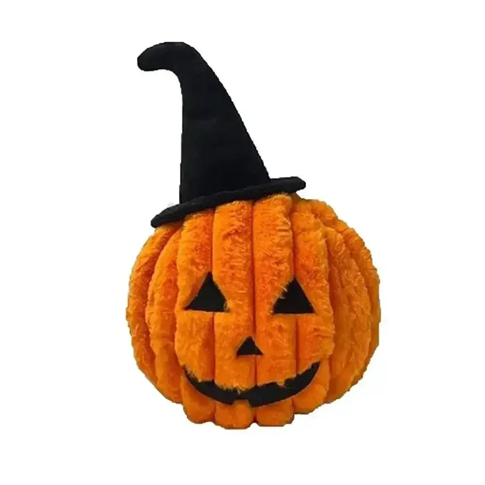 Petlou Halloween Pumpkin Squeaky Plush Dog Toy 15"
