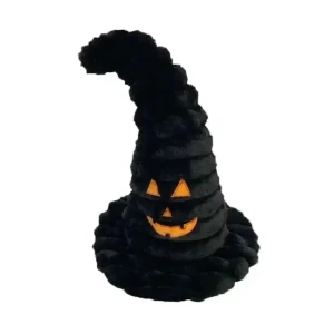 Petlou Halloween Witch Hat Squeaky Plush Dog Toy 15"