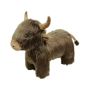 Petlou Plush Highland Cow Squeaky Dog Toy 16"
