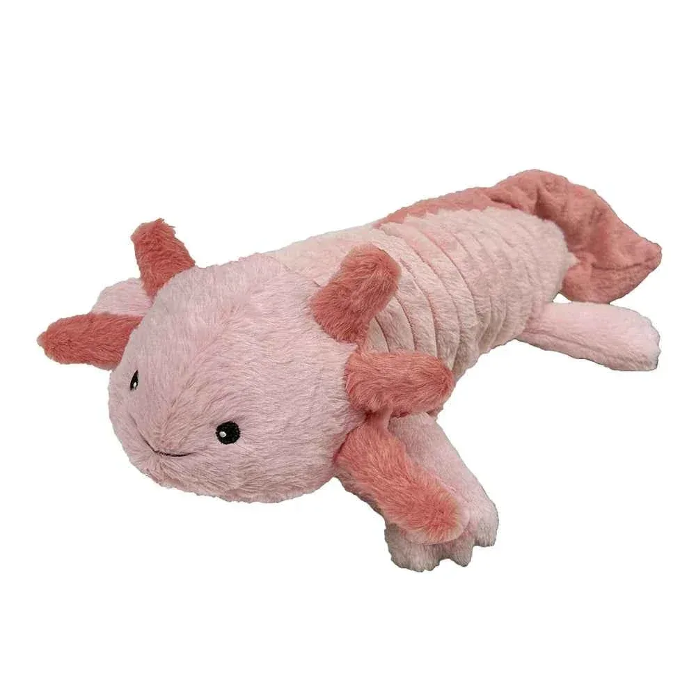 Petlou Zoo Friends Axolotl Plush Dog Toys for Playful Pups