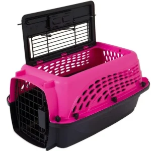 Petmate Two Door Top-Load Kennel Pink