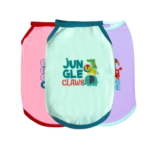 Pets Way Cool Pups Vest Combo for Dogs (Pack of 3)