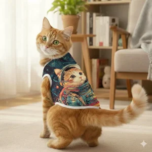 Pets Way Galacticat Tshirt for Cats