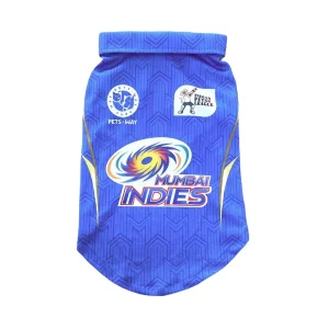 Pets Way Mumbai Indies IPL Jersey for Dogs and Cats (Blue)| Indian Pet League