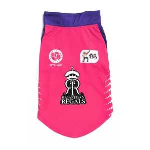 Pets Way Rajasthan Regals IPL Jersey for Dogs and Cats (Pink)| Indian Pet League