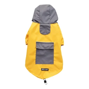 Pets Way TPU Rainstorm Raincoat for Dogs (Butterscotch)