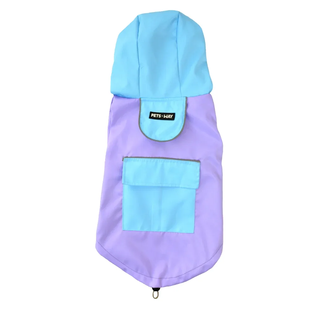 Pets Way TPU Rainstorm Raincoat for Dogs (Lavender) - Image 2