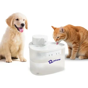 Petverse Wireless Water Fountain for Dogs & Cats (White)