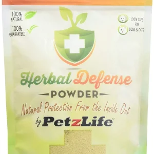 PETZLIFE Herbal Defense All-Natural Flea and Tick Cat and Dog Powder