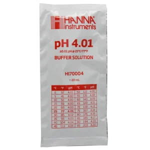 pH 4.01 Calibration Buffer 20 ml (Single Pack) - Hanna Instruments