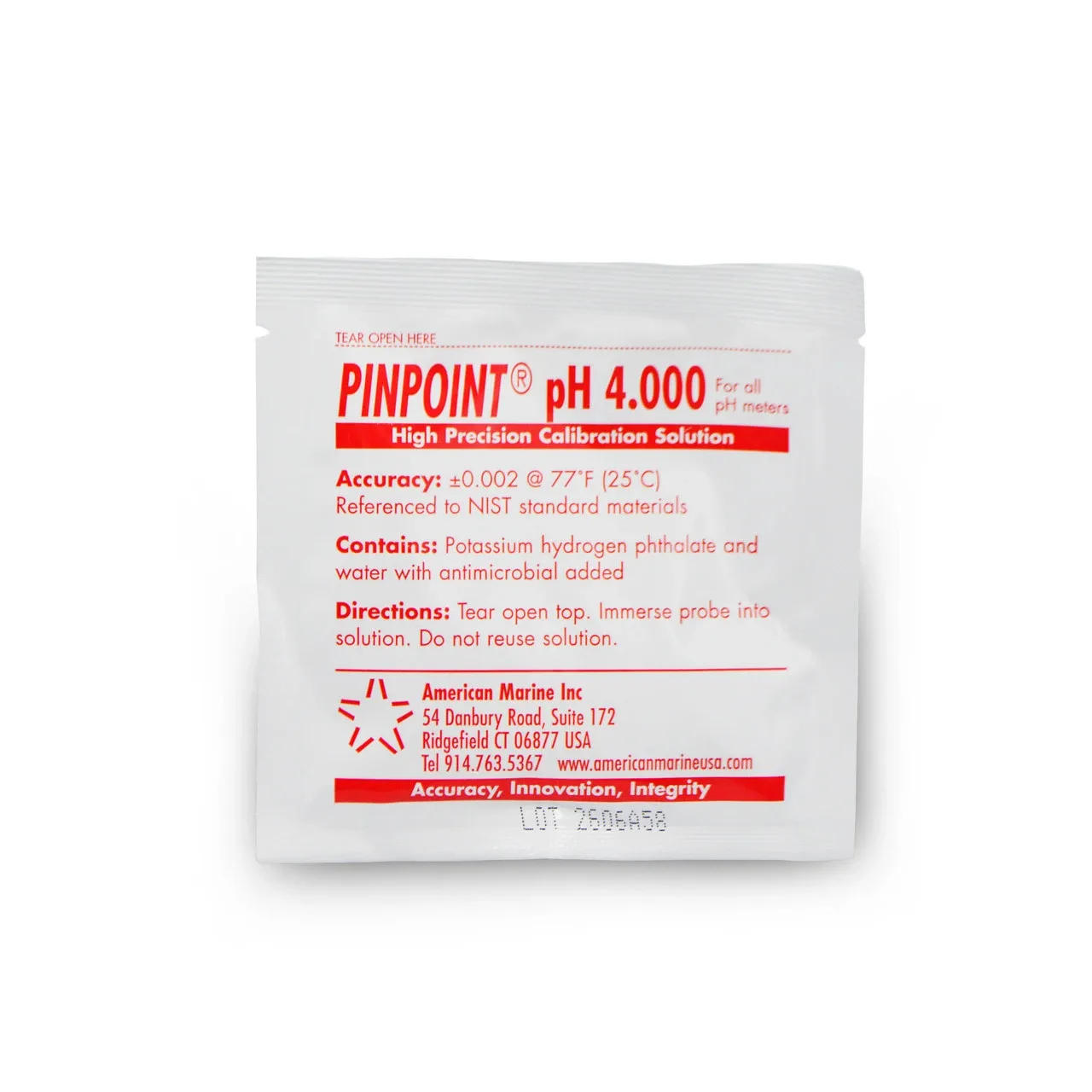 PINPOINT pH 4.0 Calibration Fluid (5 Pack)