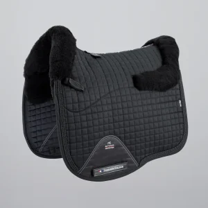 Pony Close Contact Merino Wool Half Lined European Dressage Square Black/Black Wool
