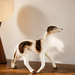 PORCELAIN GREYHOUND FIGURINE