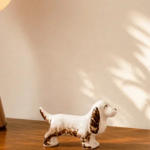 PORCELAIN HOUND FIGURINE