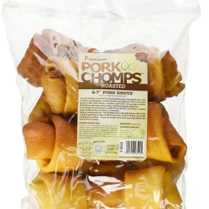 Pork Chomps Premium Roasted 6-7 Inch Pork Knotz Bones