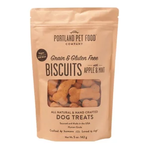 Portland Dog Grain-Free Gluten Free Apple & Mint Biscuits 5 oz