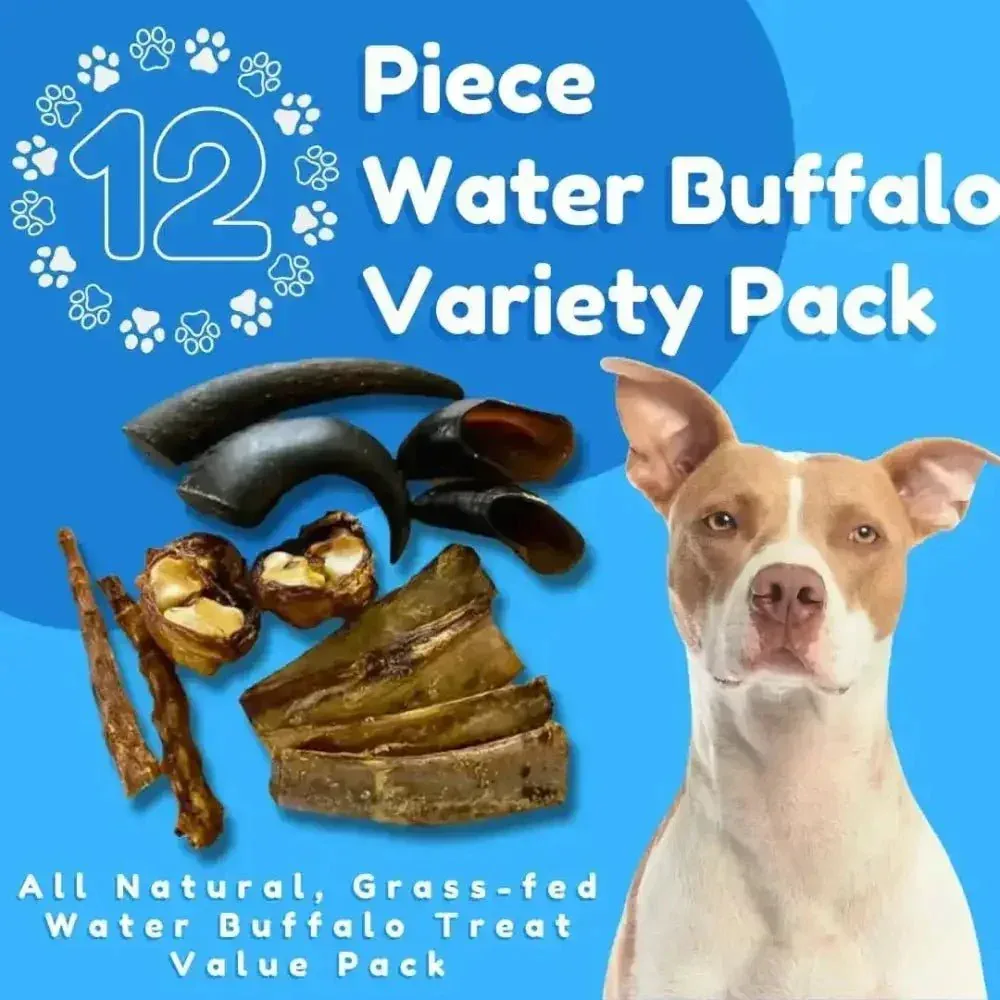 Premium All Natural Water Buffalo Chews for Dogs