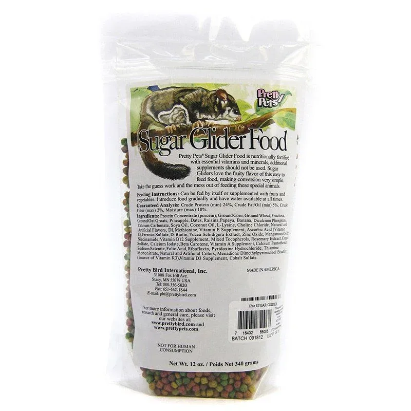 Pretty Pets Sugar Glider Food