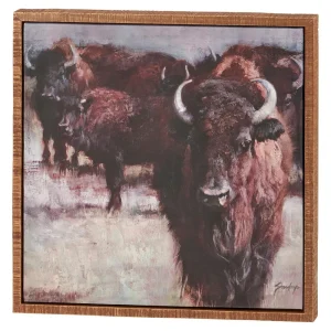 Primitives By Kathy Buffalo Canvas Wall Art