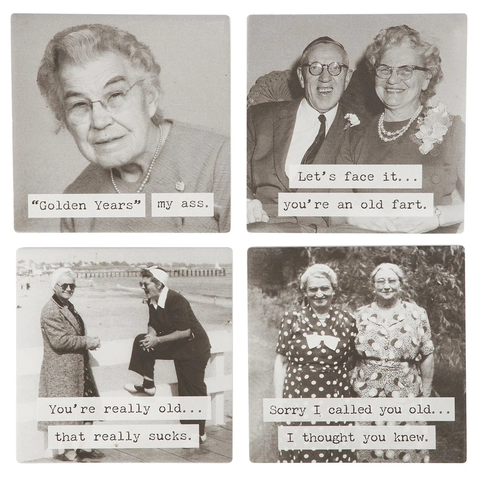 Primitives By Kathy Golden Years Coaster Set - Image 2