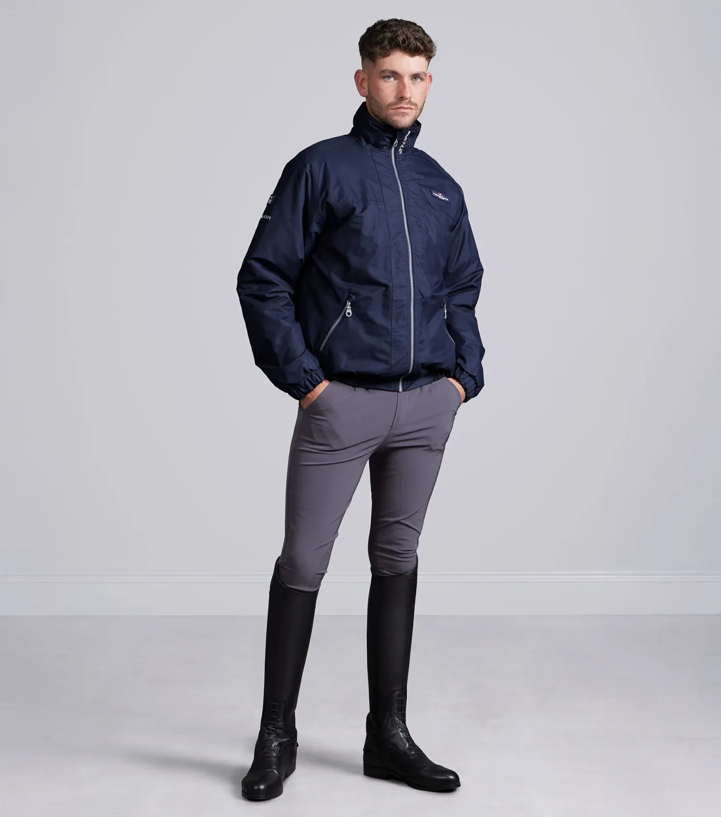 Pro Rider Mens Waterproof Jacket Navy - Image 2