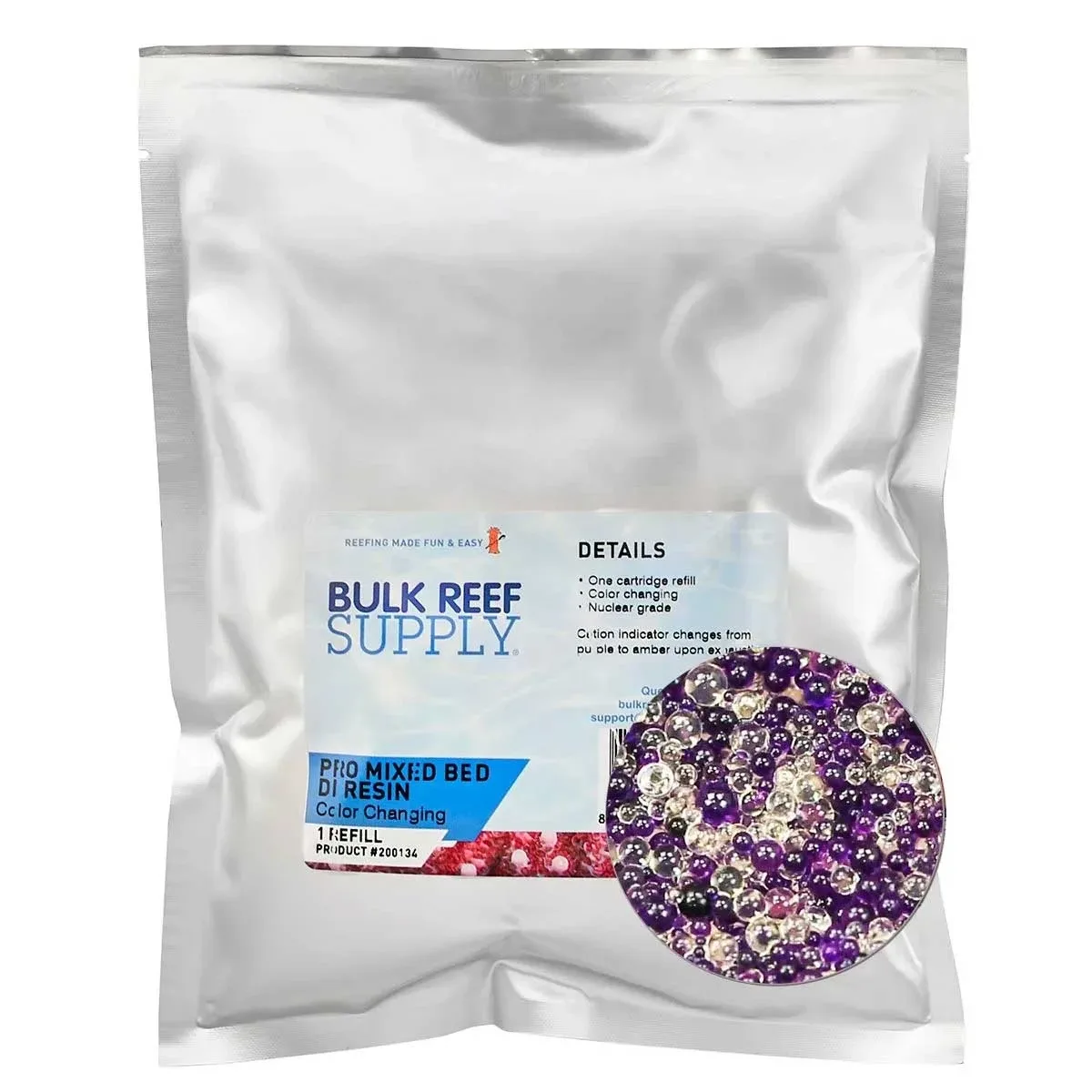 PRO Series Mixed Bed DI Resin Purple Cation - Color Changing - Part 3 (1.5 gallons / 7.5 lbs) - Bulk Reef Supply