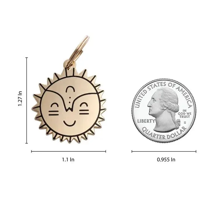 Smiling Sun Pet ID Tag - Image 2