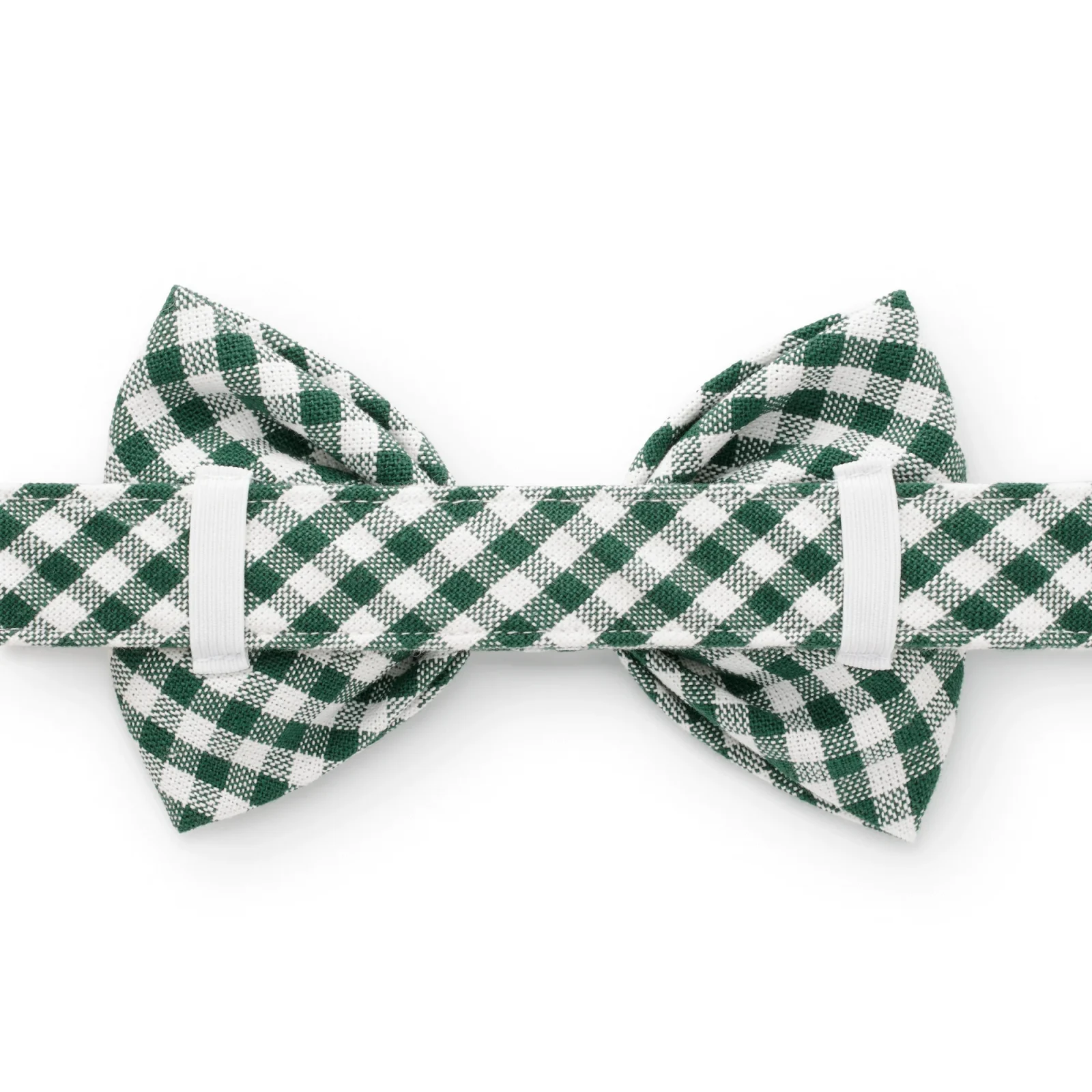 Evergreen Gingham Dog Bow Tie - Image 2