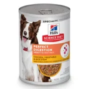 Hill's Science Diet Adult Perfect Digestion Chicken, Vegetable, & Rice Stew Wet Dog Food