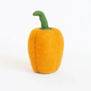 YELLOW BELL PEPPER WOOL DOG TOY