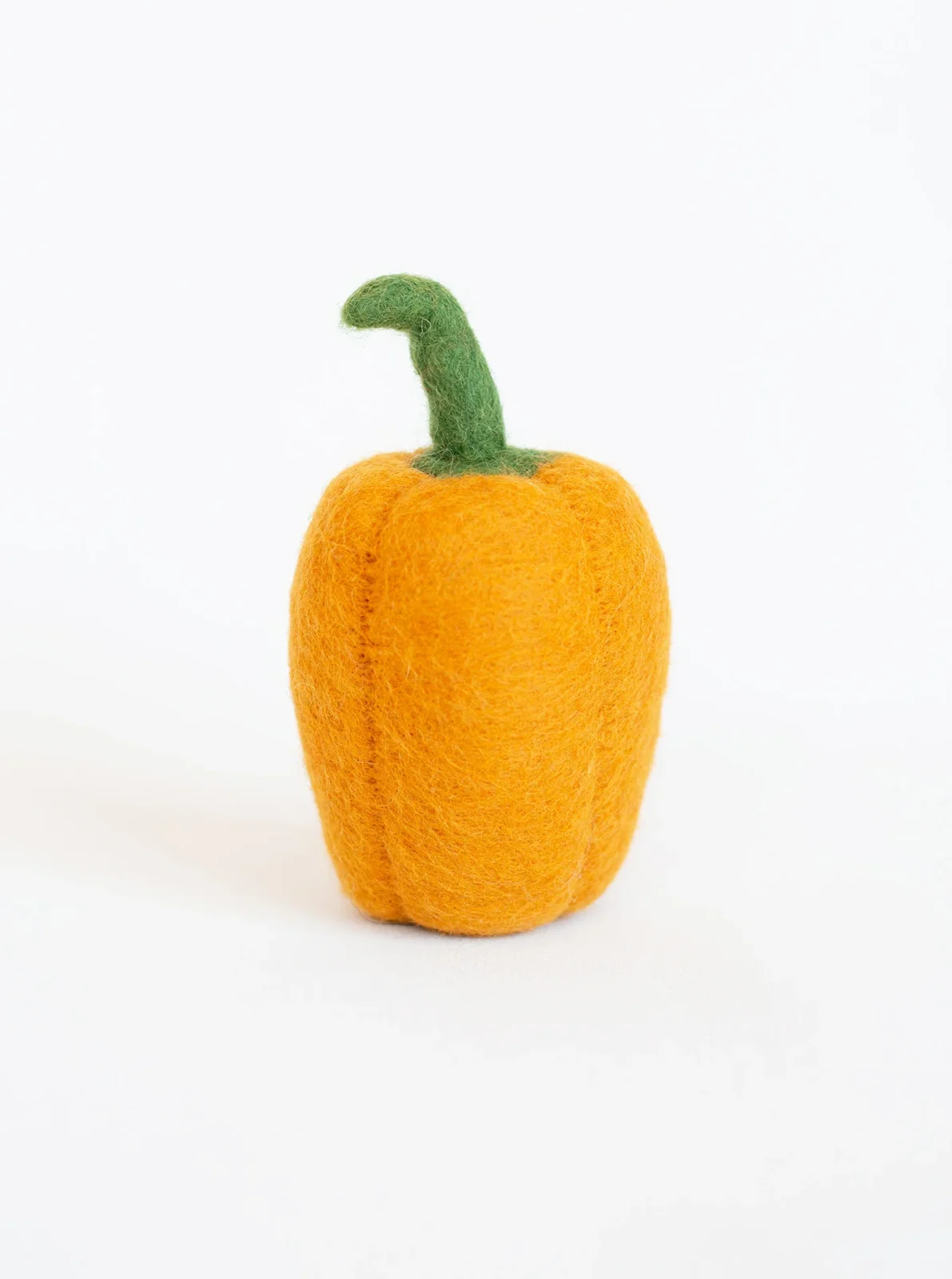 YELLOW BELL PEPPER WOOL DOG TOY