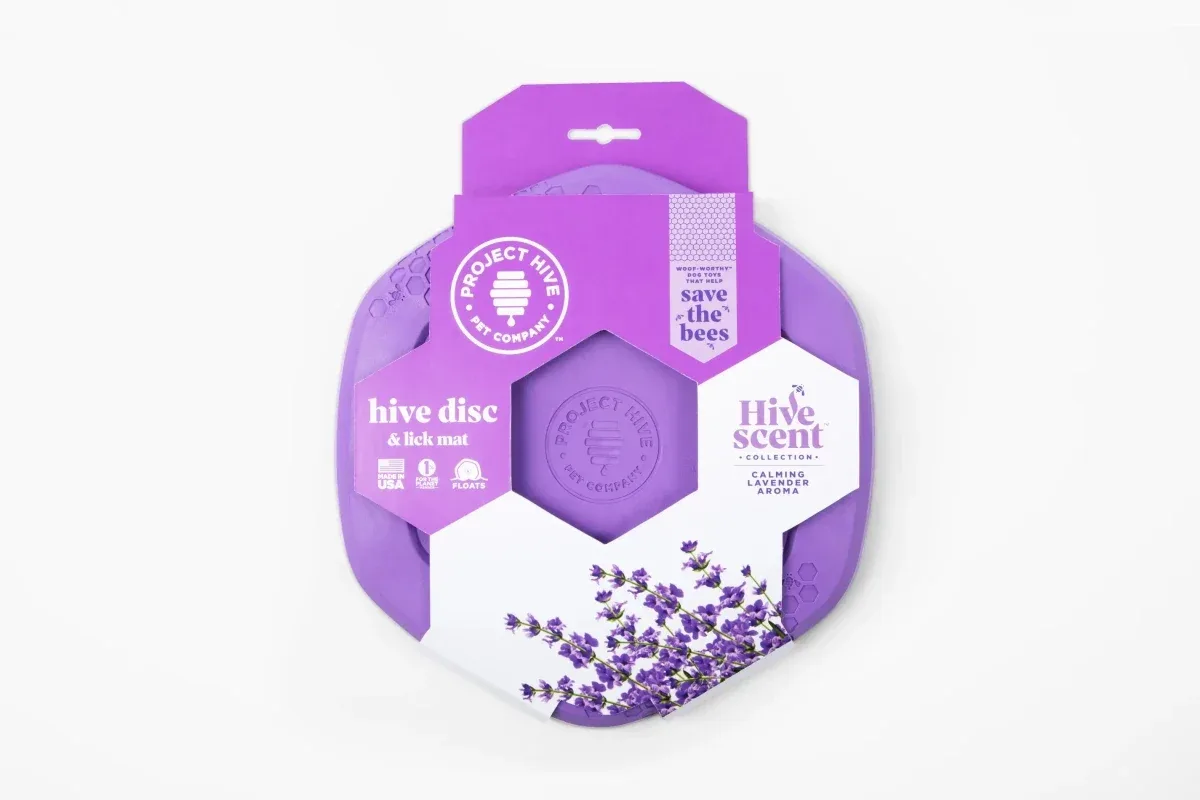 Project Hive Calming Lavender Scent Hive Disc & Lick Mat - Image 2