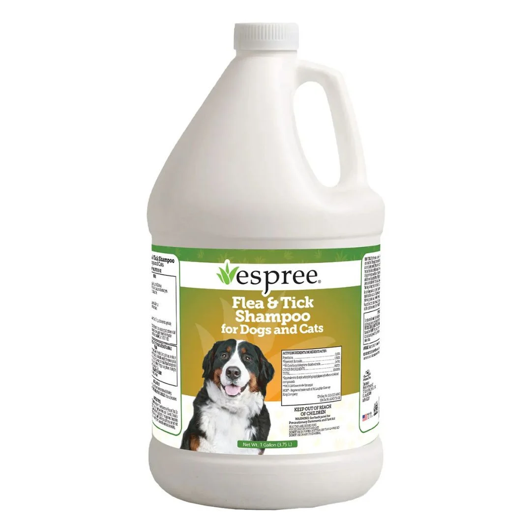 Espree Flea & Tick Shampoo for Dogs and Cats, 1 Gallon