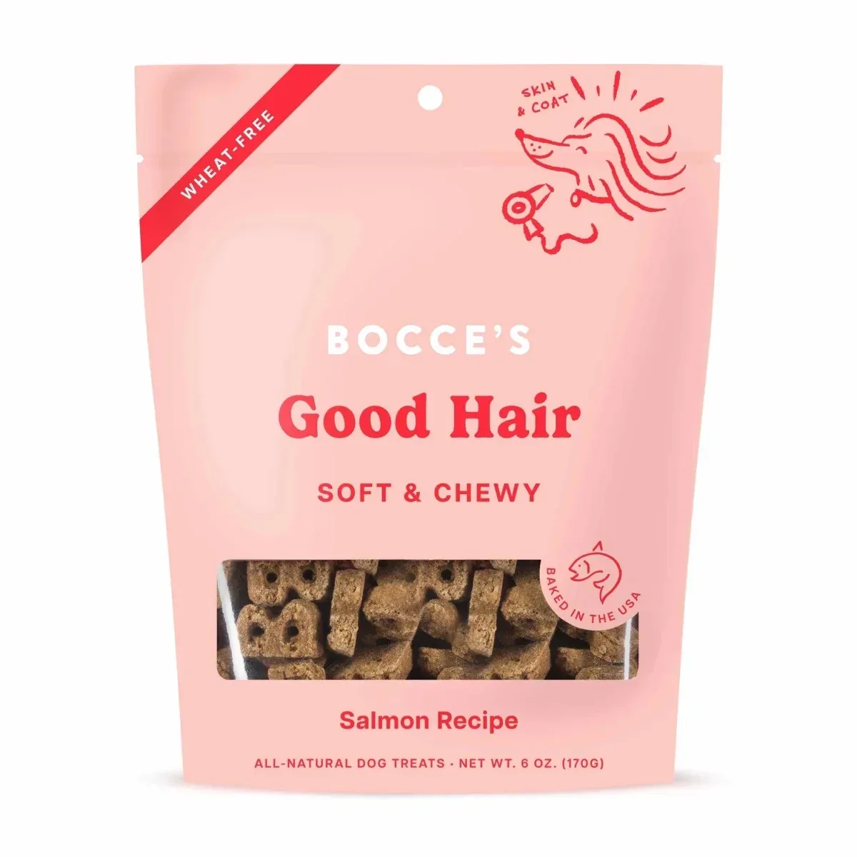 Bocce's Bakery Dailies Good Hair Soft & Chewy Dog Treats 6 oz