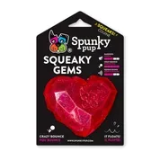 Spunky Pup Squeaky Gems Heart Chew Dog Toy