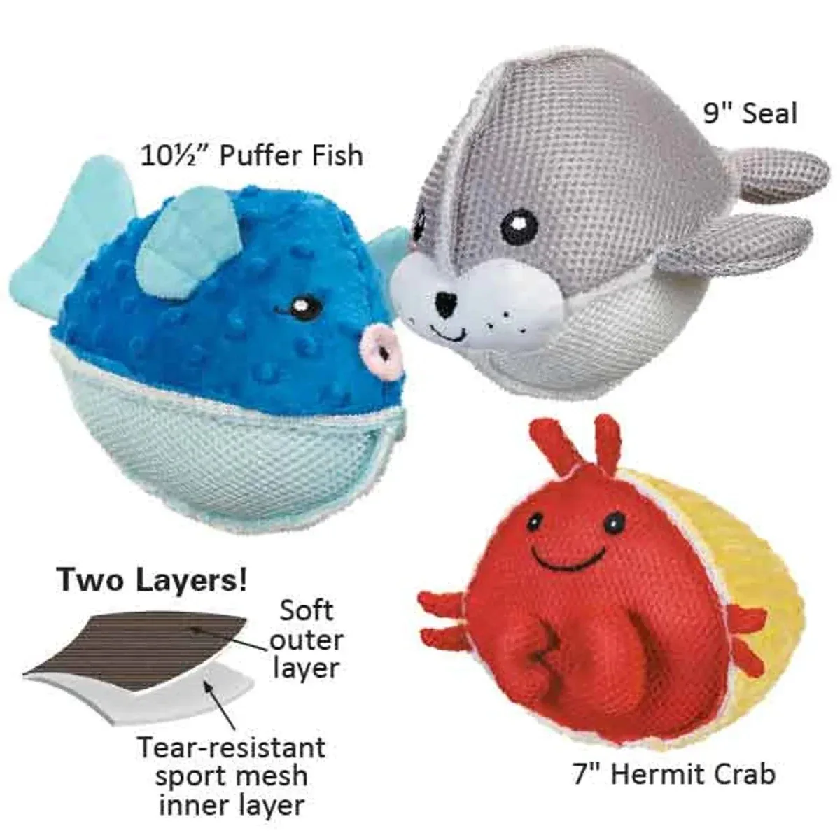 Griggles GR Aquadudes Seal Dog Toy