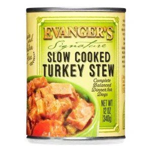 Evanger's Turkey Stew Signature Canned Dog Food - 12 oz Cans - Case of 12