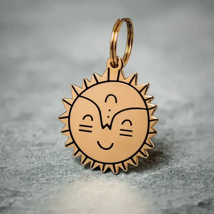 Smiling Sun Pet ID Tag