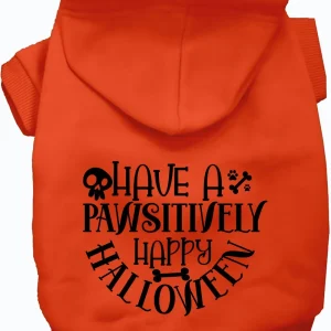 Pawsitively Happy Halloween Pet Hoodie