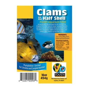 V2O Foods Clams on the Half Shell Frozen Food