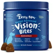 Zesty Paws Senior Advanced Vision Bites™ Chicken Flavored Soft Chew Vision Supplement for Dogs