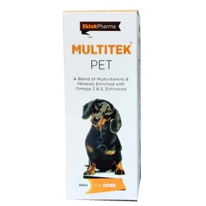 Ek Tek Multitek Pet Liquid Multivitamin Supplement for Dogs