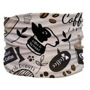 Caffeinated Canine Pup Scruff - Slip-On Dog Neck Scarf