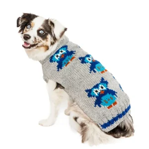 Owl Wool Dog Sweater