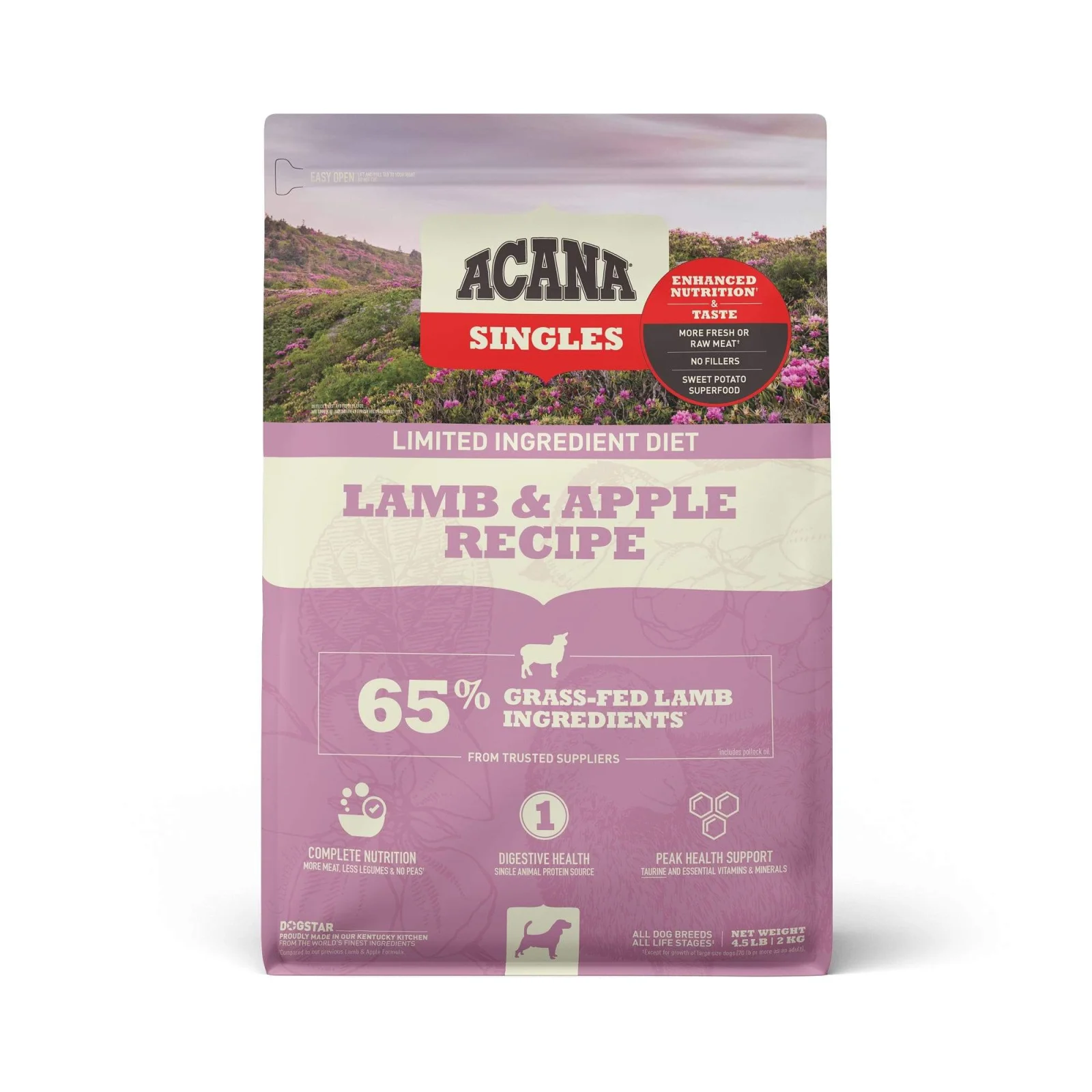 Acana 'Kentucky Dogstar Chicken' Grain-Free Lamb & Apple Dog Dry Dog Food - 4.5 lb Bag