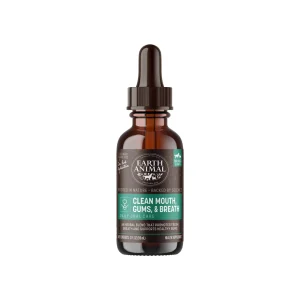 Earth Animal Organic Herbal Remedies Clean Mouth, Gums & Breath Tincture for Dogs