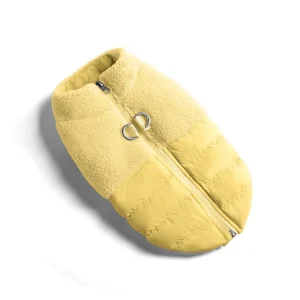 Gooby Sherpa Puffer Vest in Butter Yellow