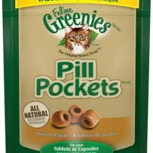 Greenies Pill Pockets for Cats Chicken Treats - 3 oz