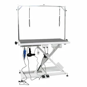 Dura Dog Electric X-Base Table with Tool Organizing System, 23.5 x 47 inches